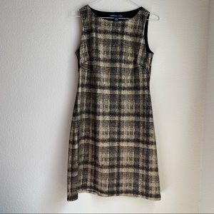 American living, black/gold sparkly dress